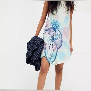 NWT Free People Tie-dye midi dress..Sz M